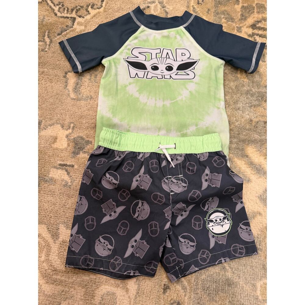 Star Wars Sz 3T Swim Trunks & rashguard From Nordstrom NEW